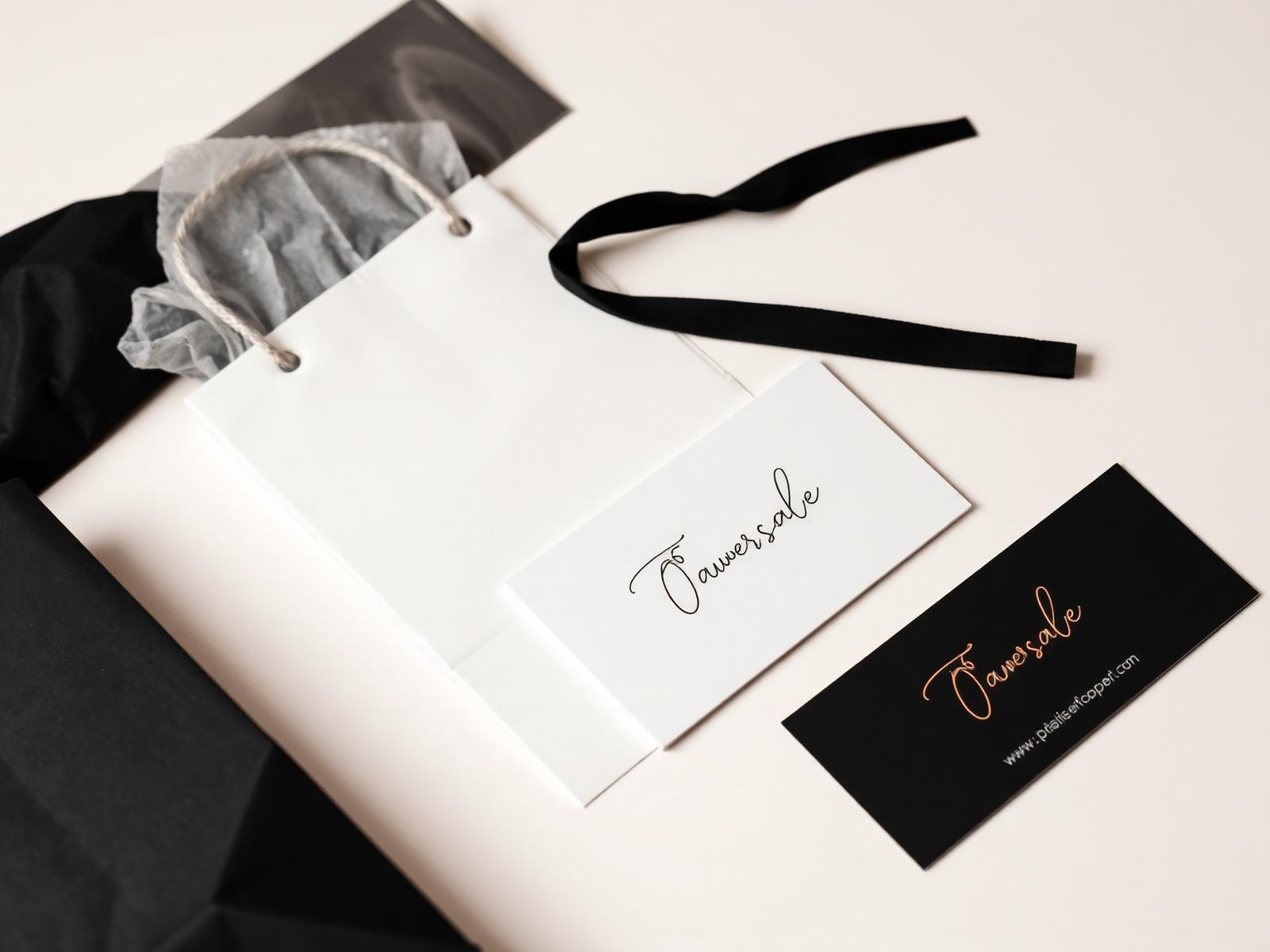 Packaging Coda con sacchetto e cartellini