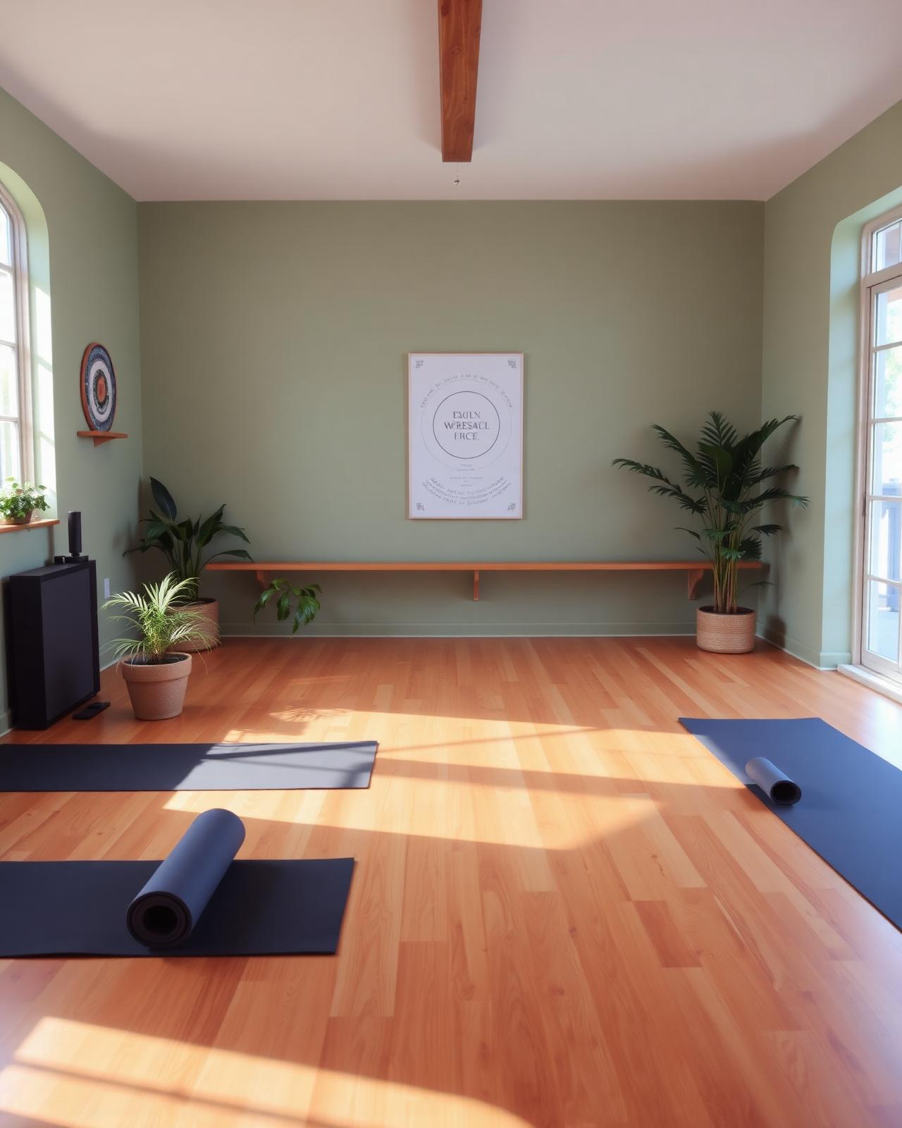 Interno della sala yoga