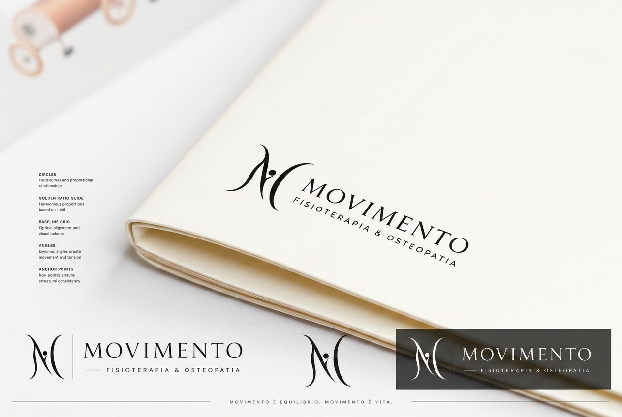 Dettaglio brochure con monogramma