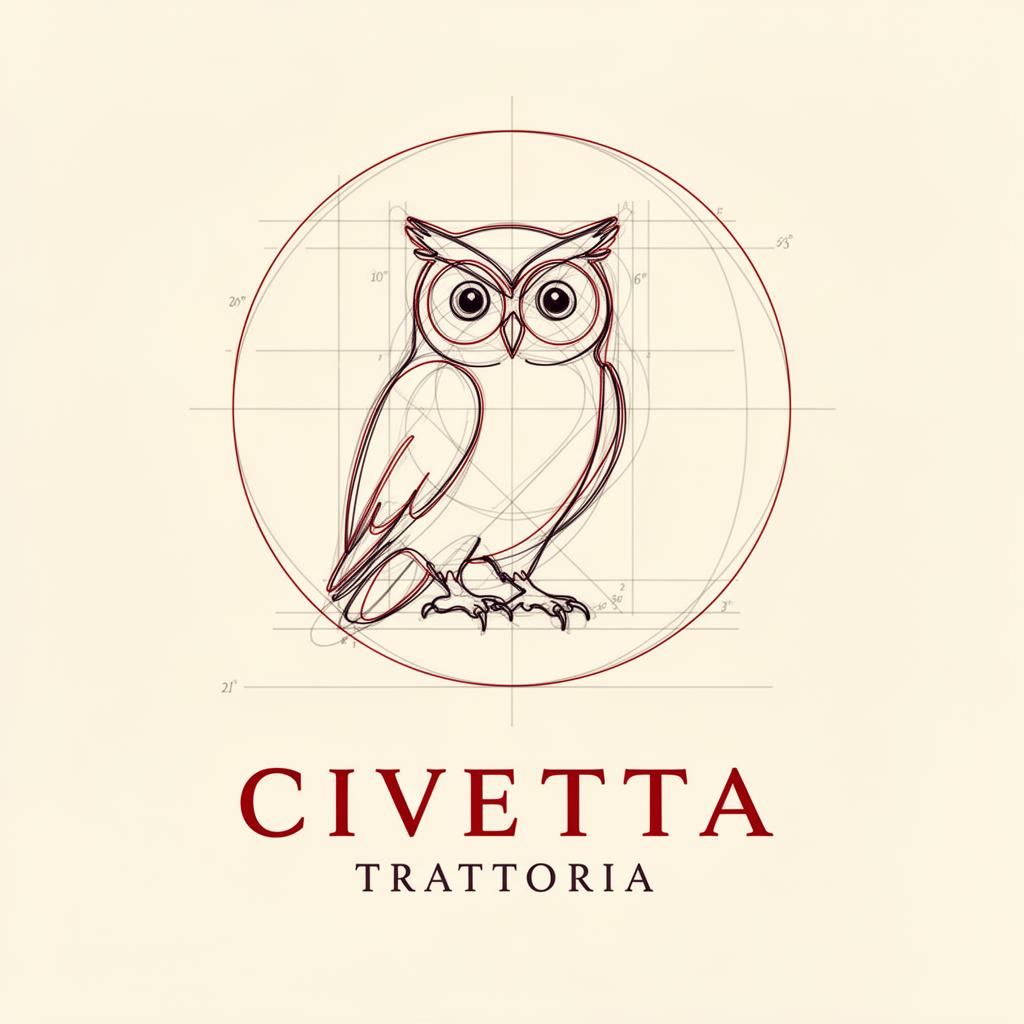 Costruzione del logo — Civetta