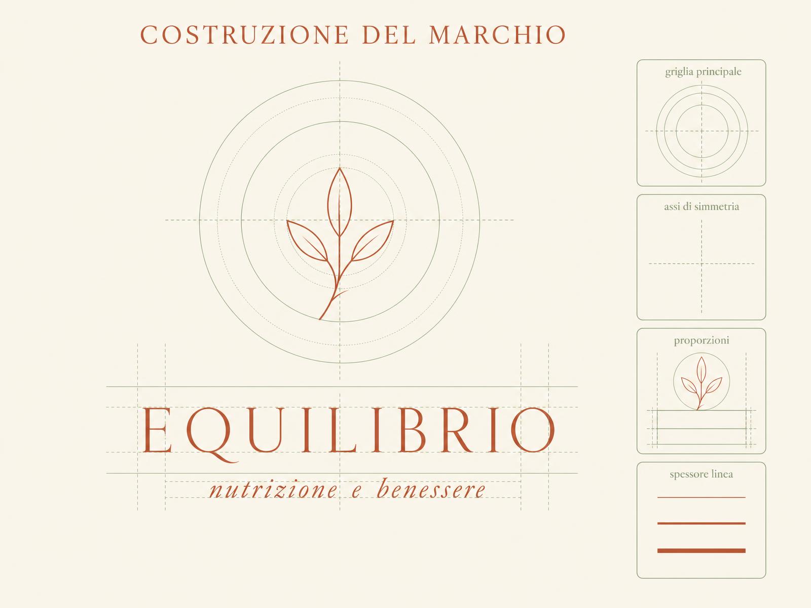 Costruzione del logo — Equilibrio