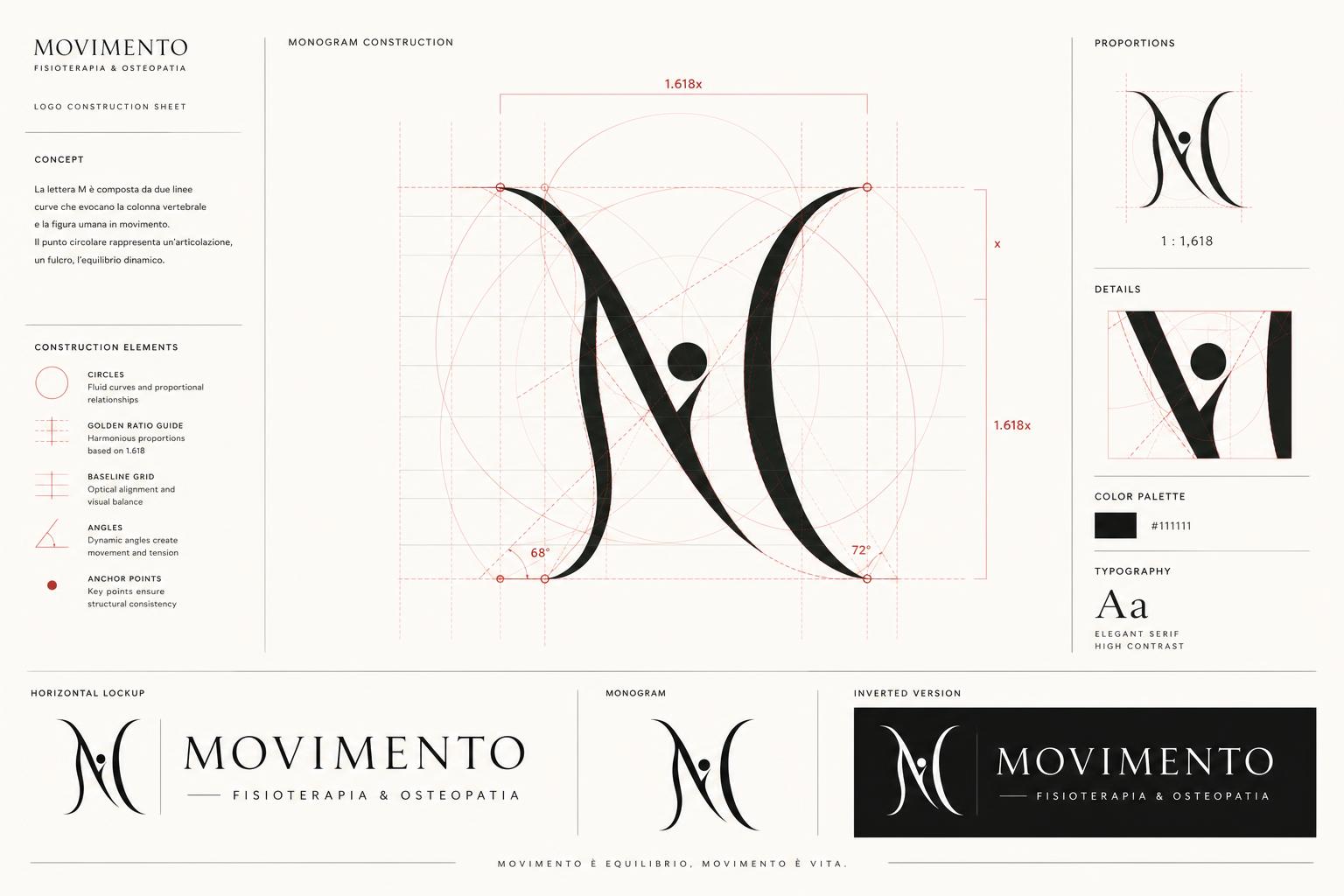Costruzione del logo — Movimento