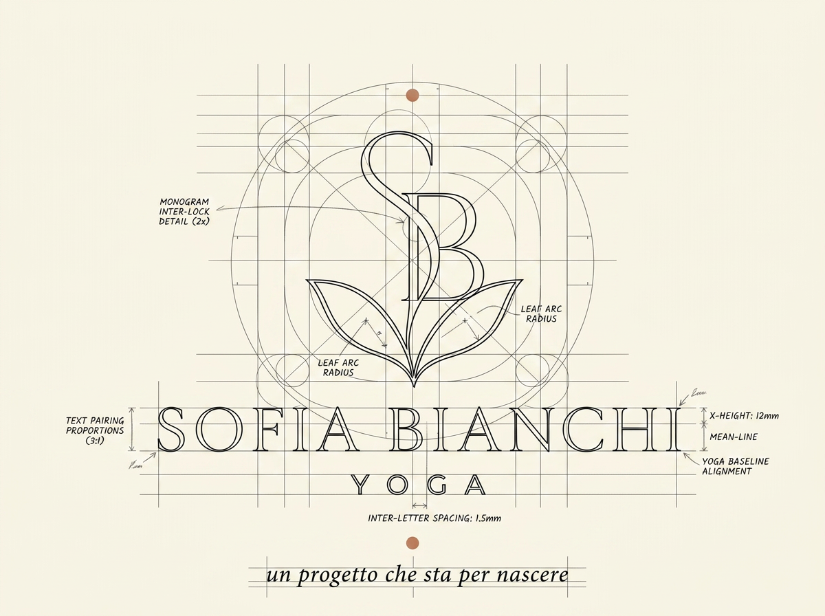 Costruzione del logo — Sofia Bianchi Yoga