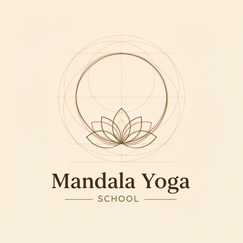 Costruzione del logo — Mandala Yoga